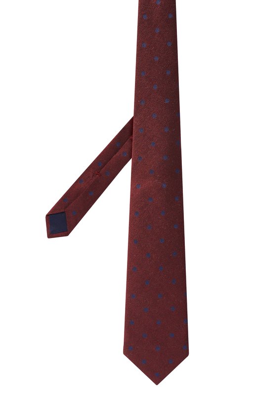 Галстук из шерсти и шелка Zilli CRAV2BM0330VP0I01 Бордовый  CRAV2BM0330VP0I01 Фото 3