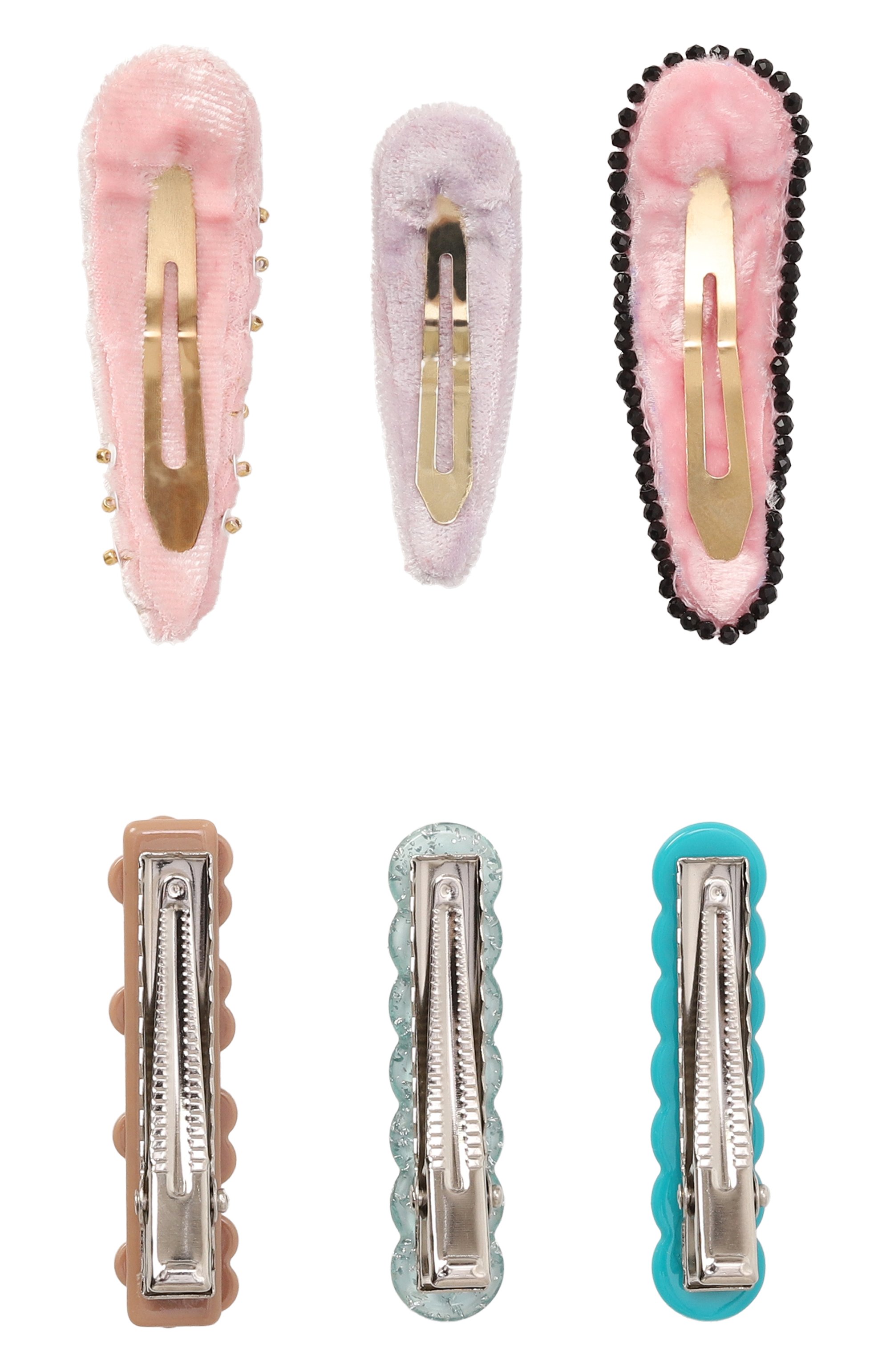 Комплект из шести заколок PINK.OLIVKA разноцветного цвета по цене 14490 руб., арт. PO-40002, фото 2 Комплект из шести заколок PINK.OLIVKA, арт. PO-40002, фото 2