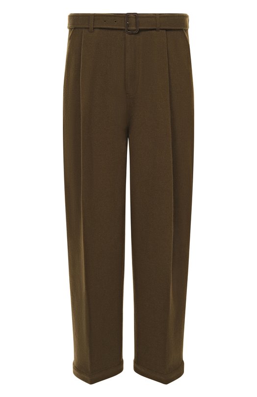 Брюки из шерсти и кашемира Emporio Armani EM004182/AF21274 Хаки EM004182/AF21274