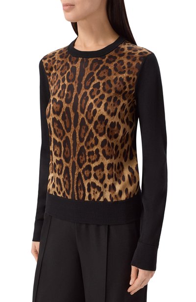 Комбинированный пуловер DOLCE & GABBANA, арт. FXX31T/JGMGS, фото 3