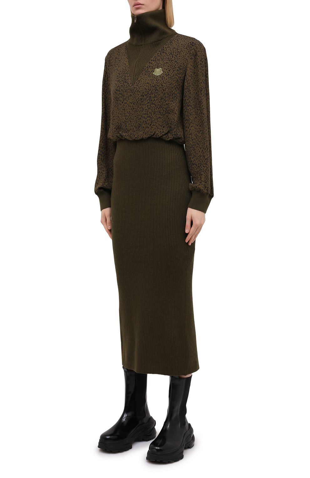 Платье из шерсти и вискозы KENZO, арт. FA62R001853C, фото 3