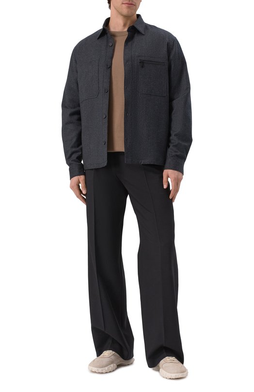 Хлопковая футболка Dries Van Noten 251-021102-1600 Коричневый  251-021102-1600 Фото 2