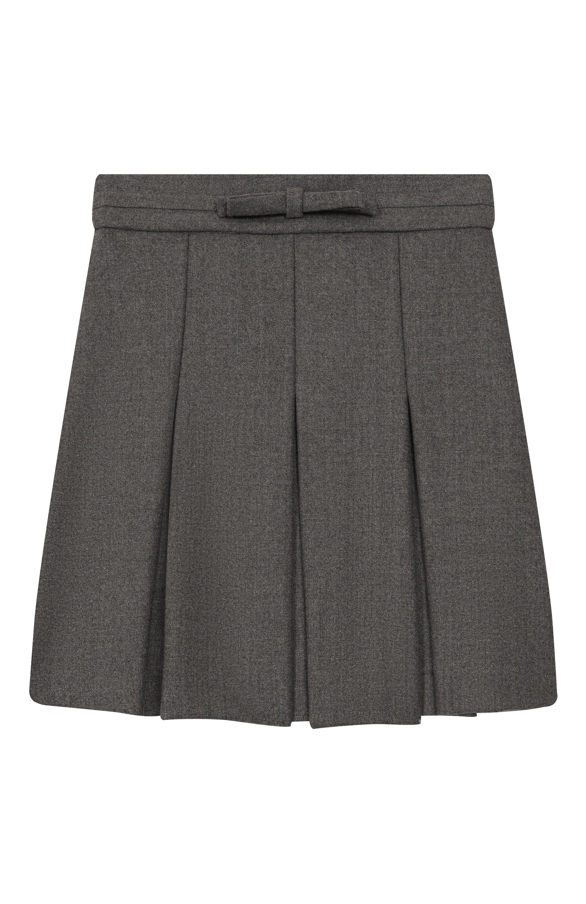 Шерстяная юбка DAL LAGO серого цвета по цене 14850 руб., арт. R308/9902/7-12, фото 1 Шерстяная юбка DAL LAGO, арт. R308/9902/7-12, фото 1