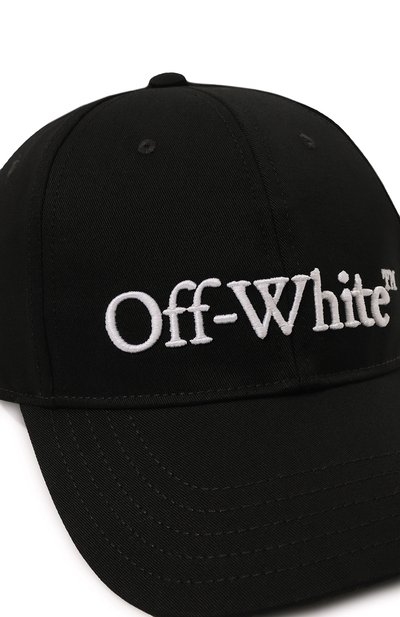 Хлопковая бейсболка OFF-WHITE, арт. 0MLB052C99FAB001, фото 4
