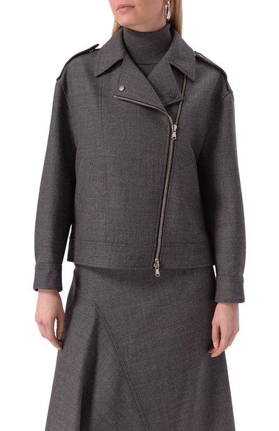 Шерстяная куртка BRUNELLO CUCINELLI темно-серого цвета по цене 351500 руб., арт. MD5737991P, фото 3 Шерстяная куртка BRUNELLO CUCINELLI, арт. MD5737991P, фото 3