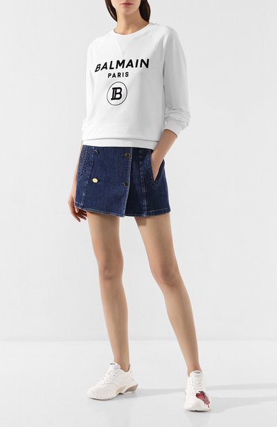 Хлопковый свитшот BALMAIN, арт. SF13602/J163, фото 2