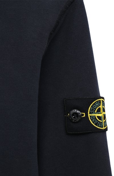 Хлопковый свитшот STONE ISLAND темно-синего цвета по цене 15950 руб., арт. 791661320/8, фото 3 Хлопковый свитшот STONE ISLAND, арт. 791661320/8, фото 3