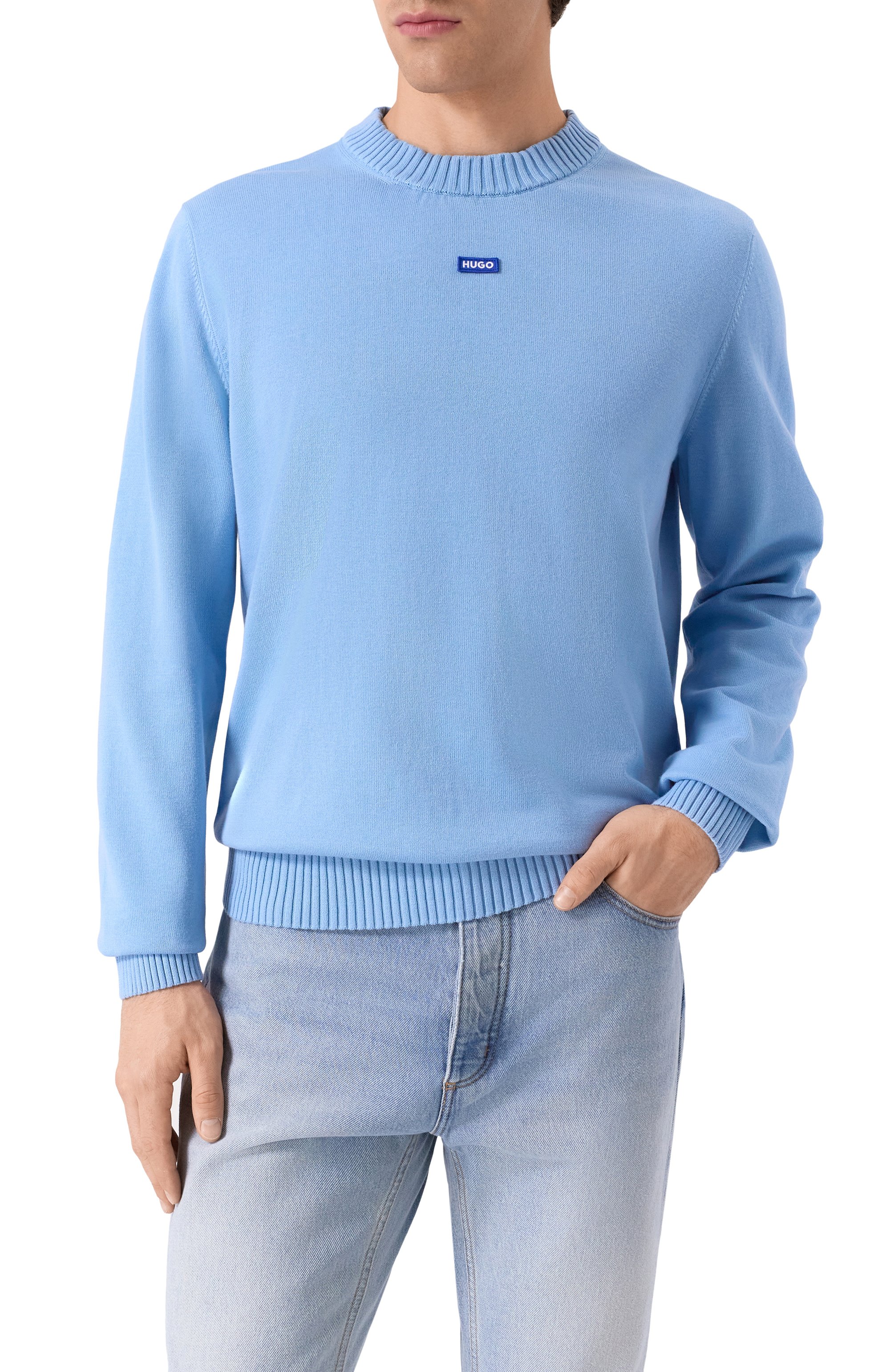 Хлопковый джемпер HUGO BLUE, арт. 50514698, фото 3