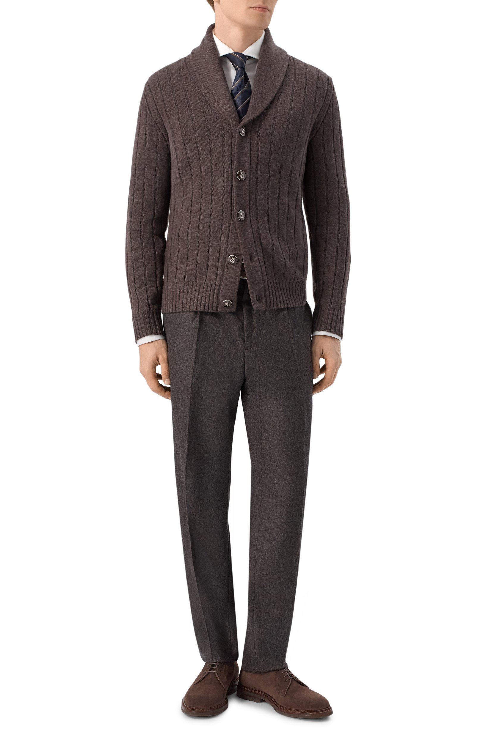 Шерстяные брюки BRUNELLO CUCINELLI, арт. M038PE1450, фото 2
