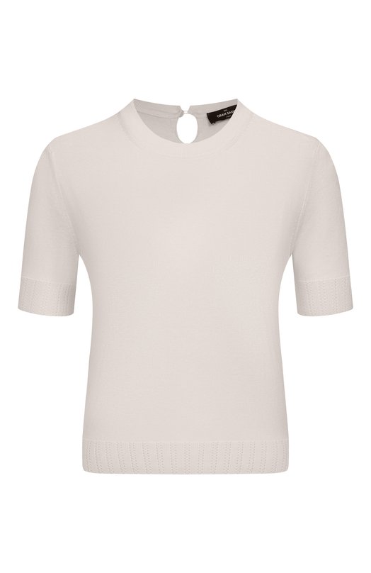 Шелковый пуловер Gran Sasso 43251/23550 Кремовый 43251/23550