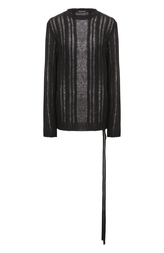 Пуловер из хлопка и кашемира Ann Demeulemeester B0013192/KN068 Чёрный B0013192/KN068