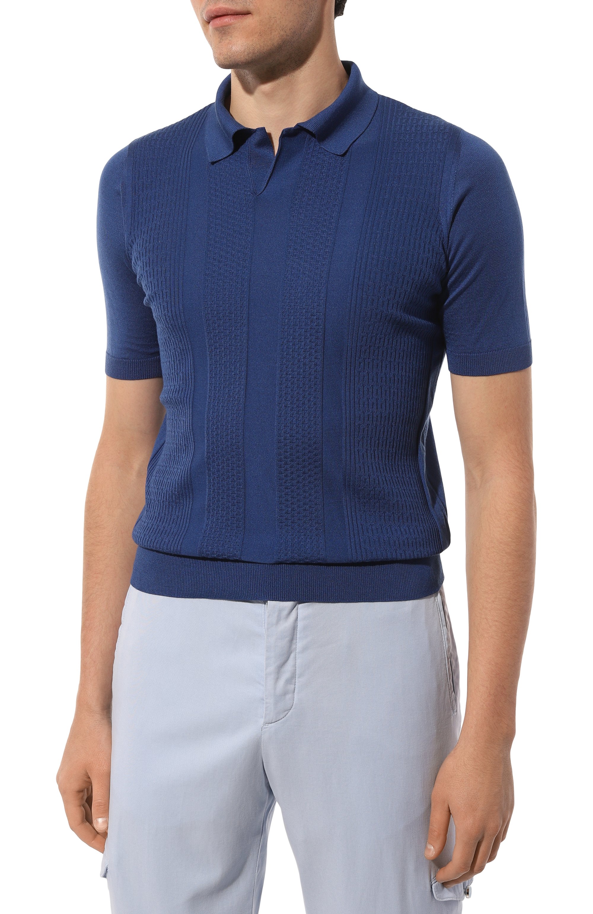 Шелковое поло ZILLI, арт. KVNSP2M0640VVL000, фото 3