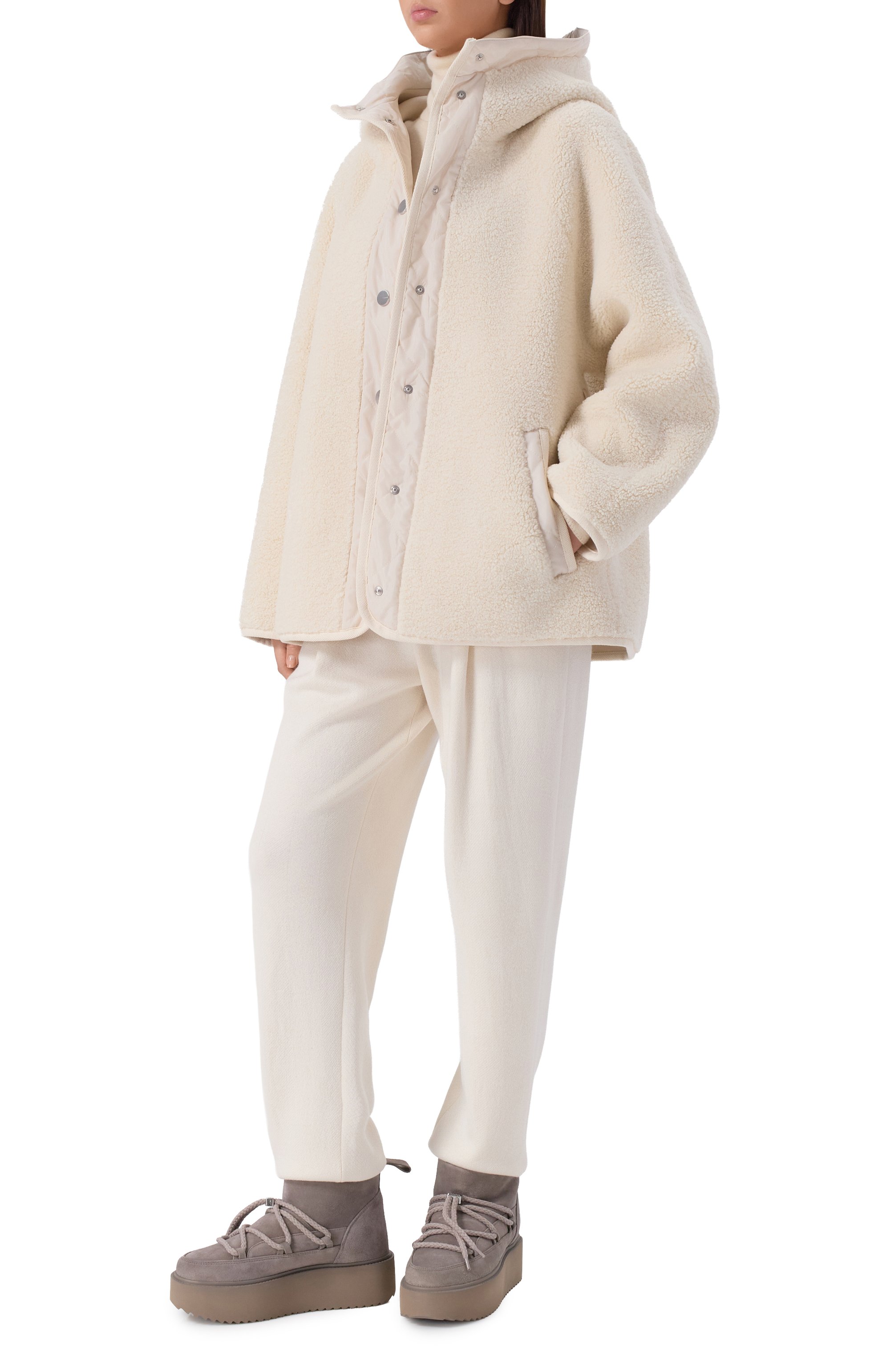 Куртка PINKO кремового цвета по цене 31950 руб., арт. 105473/A2QC, фото 2 Куртка PINKO, арт. 105473/A2QC, фото 2