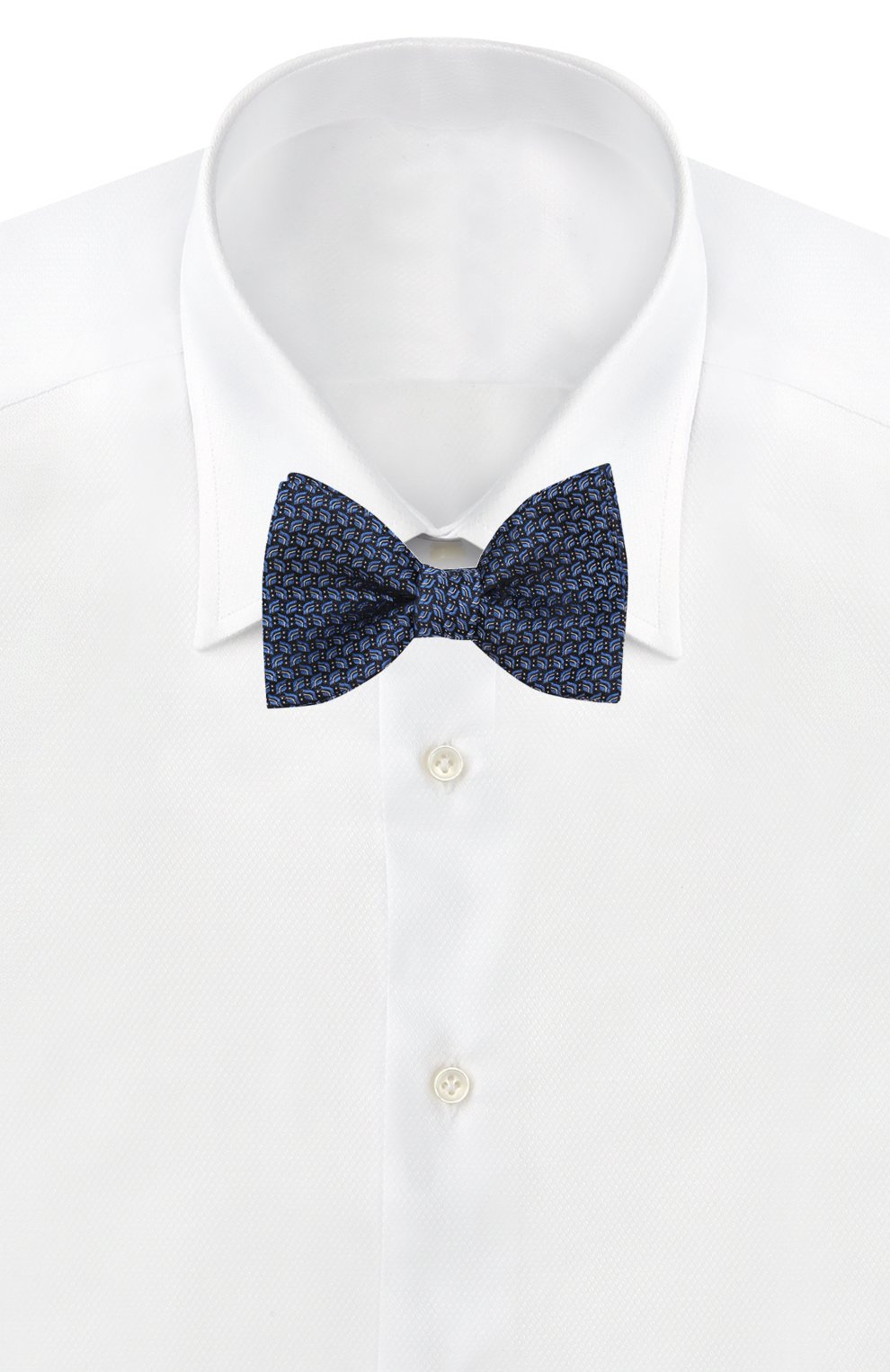 Шелковый галстук-бабочка с узором LANVIN, арт. 2048/B0W TIE, фото 2