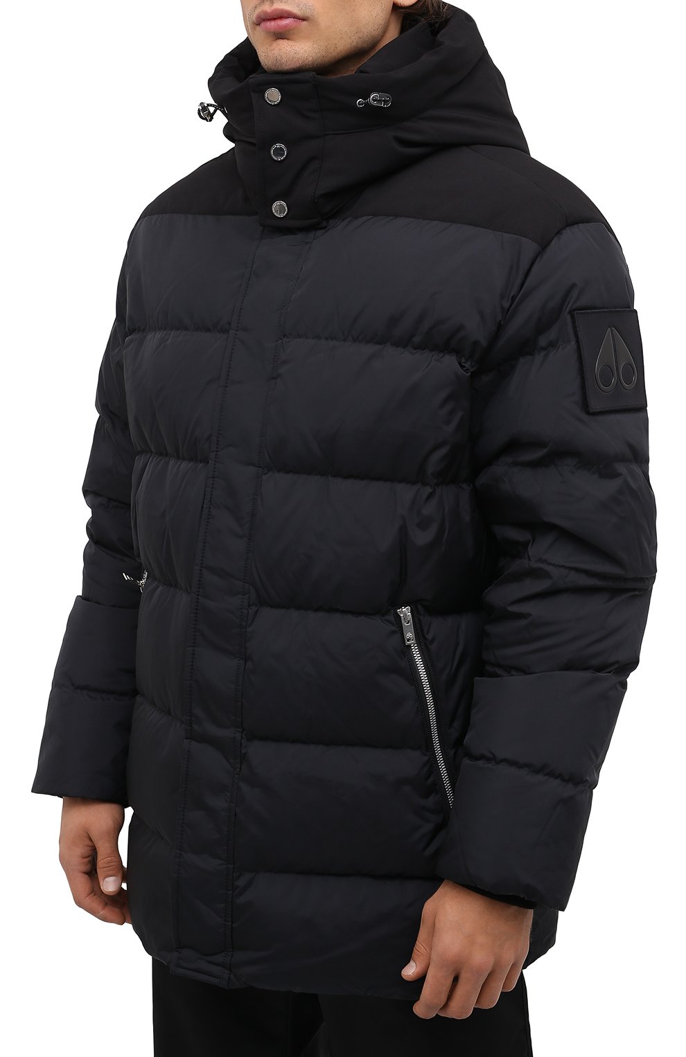 Пуховик midgell MOOSE KNUCKLES черного цвета по цене 108500 руб., арт. M31MJ168, фото 3 Пуховик midgell MOOSE KNUCKLES, арт. M31MJ168, фото 3