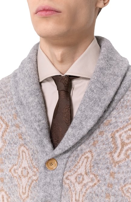 Мужской шелковый галстук BRUNELLO CUCINELLI, арт. MR8980018