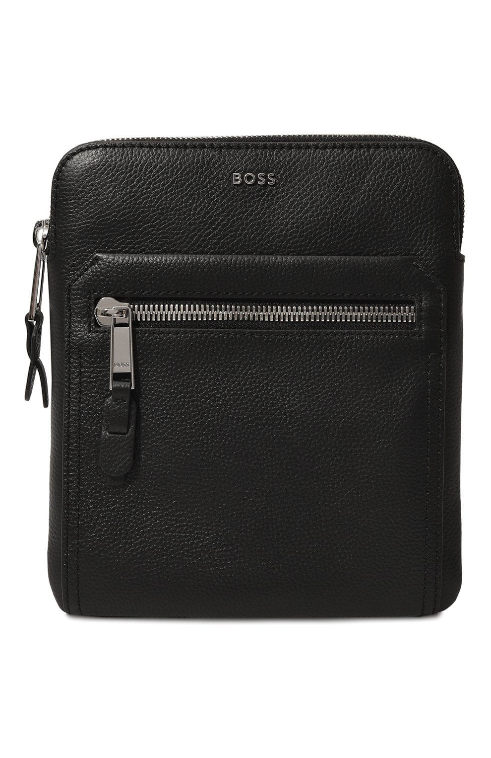 Кожаная сумка BOSS черного цвета по цене 33300 руб., арт. 50503699, фото 1 Кожаная сумка BOSS, арт. 50503699, фото 1