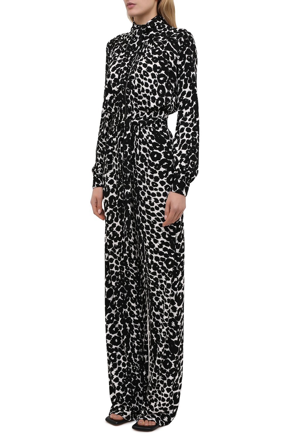 Комбинезон из вискозы TOM FORD черно-белого цвета по цене 481000 руб., арт. TUJ097-FAP116, фото 3 Комбинезон из вискозы TOM FORD, арт. TUJ097-FAP116, фото 3