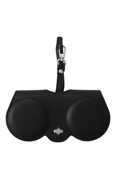 Женского кожаный футляр для очков ANY DI, арт. SP101602 BLACK SILVER