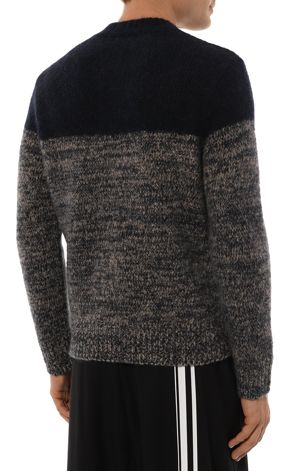 Шерстяной свитер DRIES VAN NOTEN темно-синего цвета по цене 79150 руб., арт. 242-021245-9709, фото 4 Шерстяной свитер DRIES VAN NOTEN, арт. 242-021245-9709, фото 4