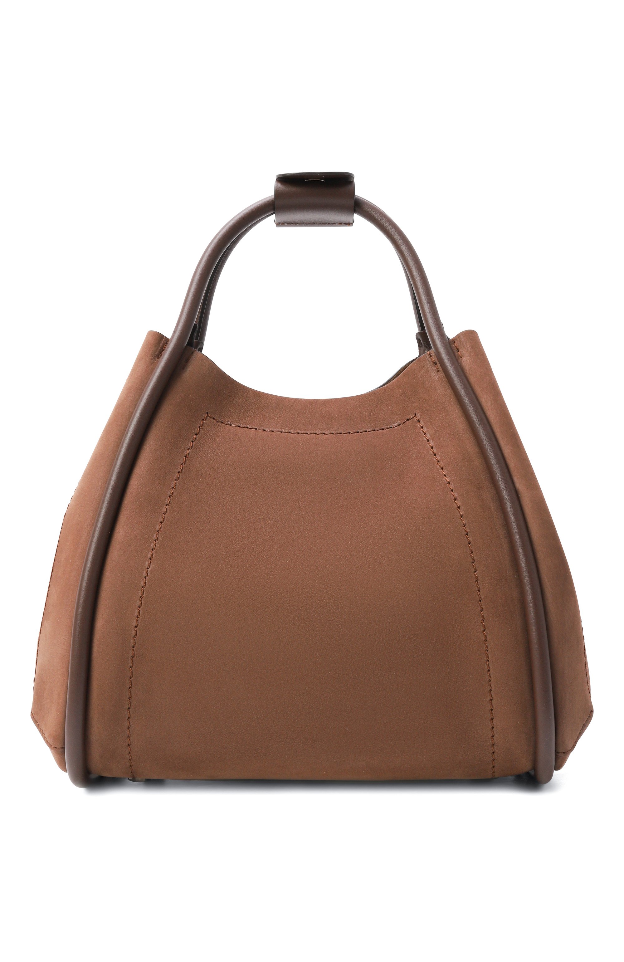 Сумка marine small MAX MARA коричневого цвета по цене 147000 руб., арт. MXAMARINESSUE, фото 6 Сумка marine small MAX MARA, арт. MXAMARINESSUE, фото 6