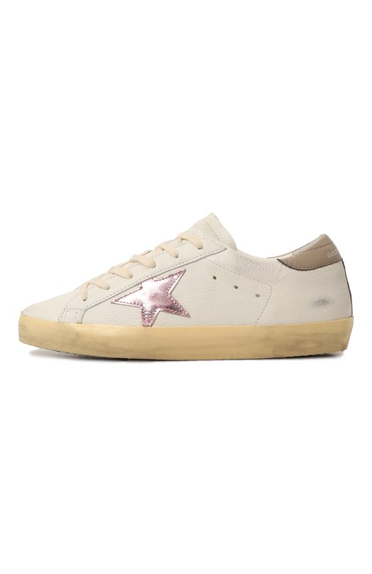 Кожаные кеды Superstar Golden Goose Deluxe Brand GWF00101.F004065 Белый  GWF00101.F004065 Фото 4