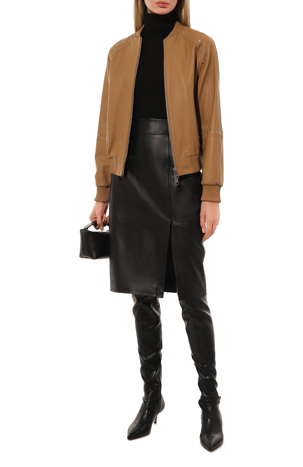 Кожаная юбка BOSS, арт. 50489116, фото 2