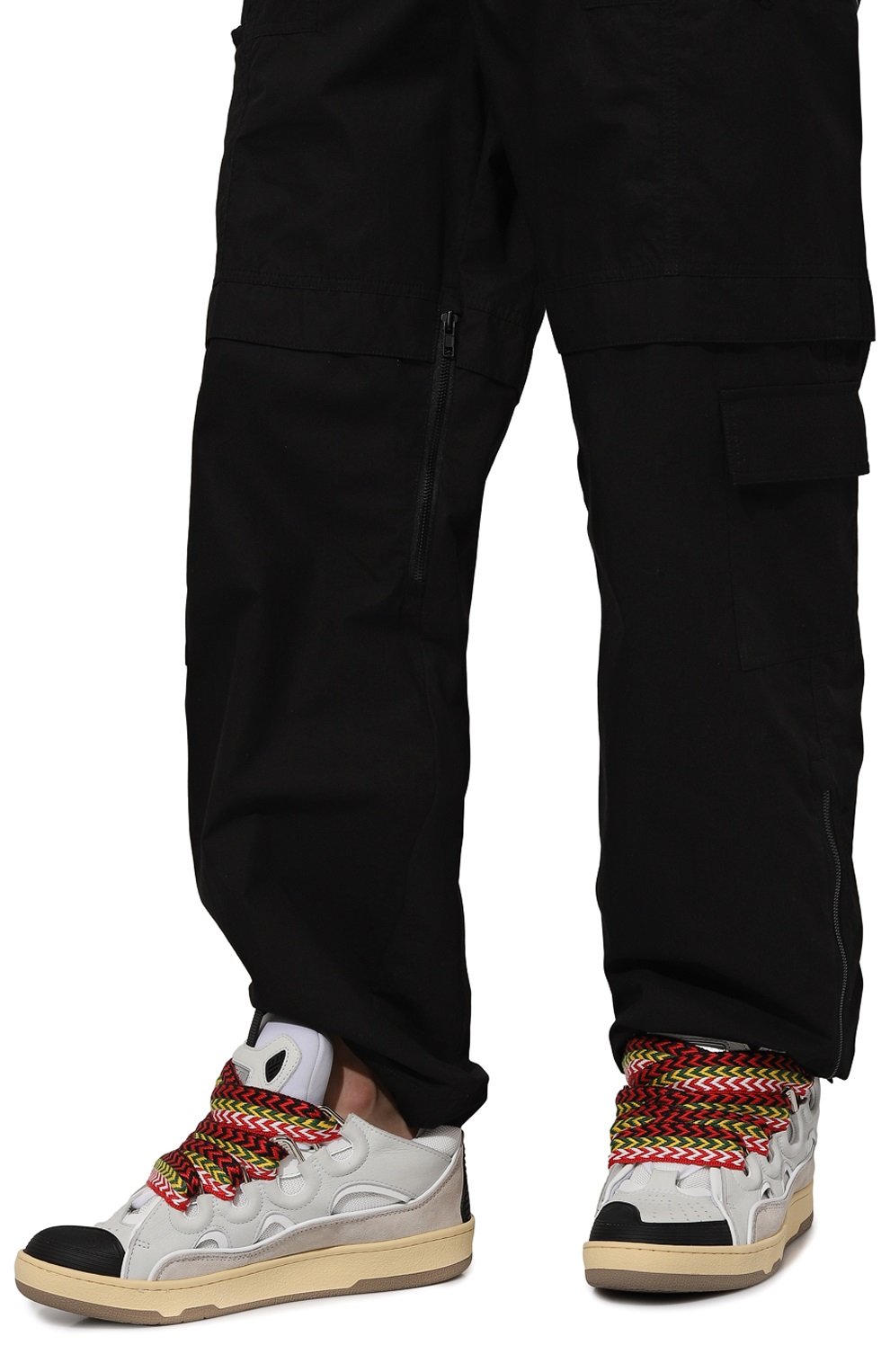 Комбинированные кеды curb LANVIN, арт. FM-SKRK11-DRA2-A20, фото 3