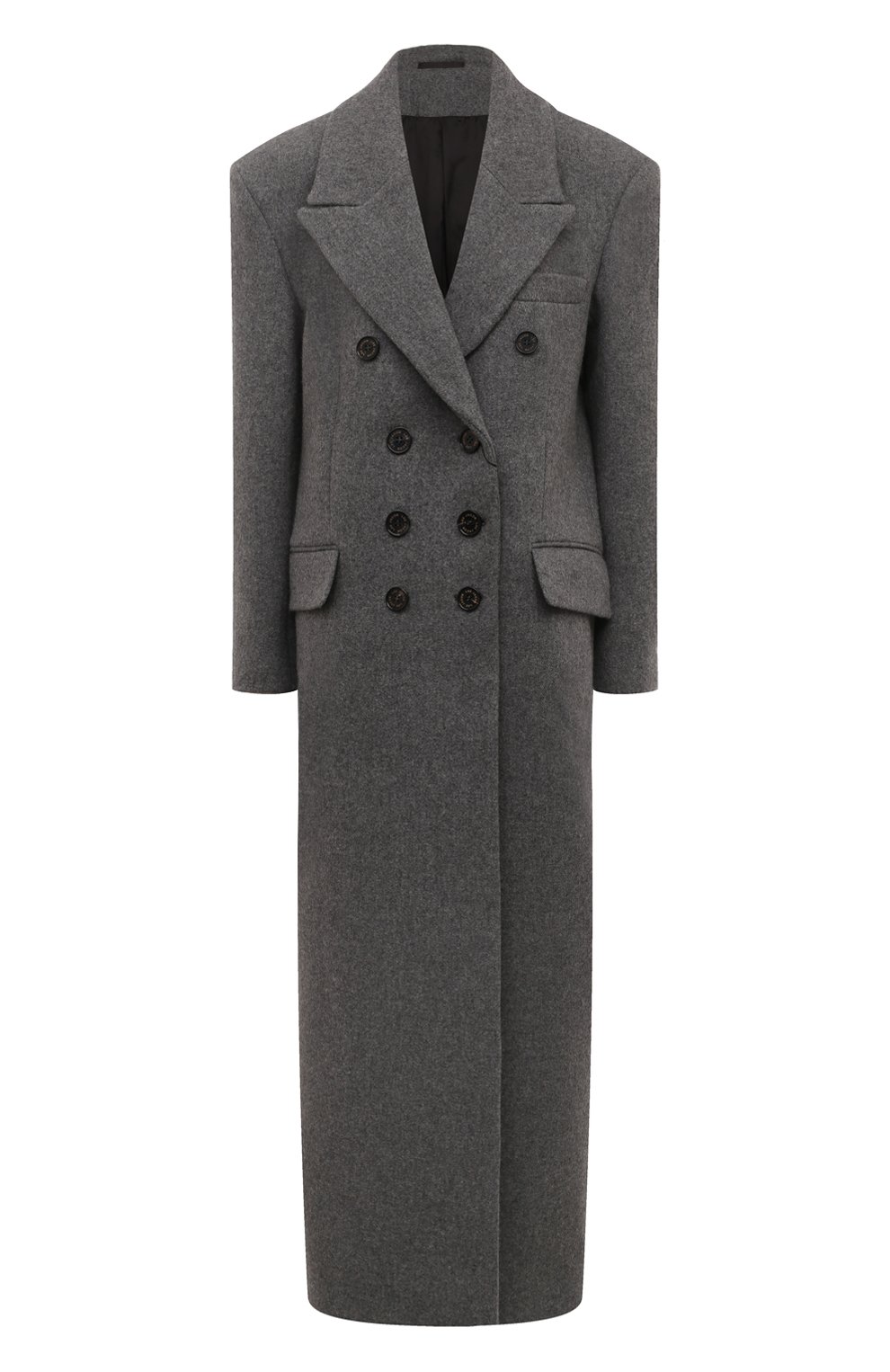 Пальто из шерсти и кашемира JACOB LEE темно-серого цвета по цене 261000 руб., арт. W WC040AW24DGY, фото 1 Пальто из шерсти и кашемира JACOB LEE, арт. W WC040AW24DGY, фото 1