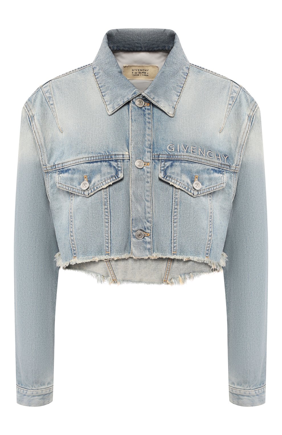 Джинсовая куртка GIVENCHY голубого цвета по цене 79950 руб., арт. BW006Q50AM, фото 1 Джинсовая куртка GIVENCHY, арт. BW006Q50AM, фото 1
