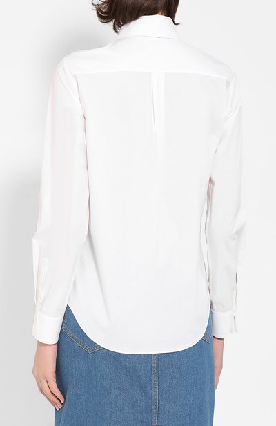 Хлопковая рубашка LANVIN желтого цвета по цене 109500 руб., арт. RW-T0673I-4437-P20, фото 4 Хлопковая рубашка LANVIN, арт. RW-T0673I-4437-P20, фото 4