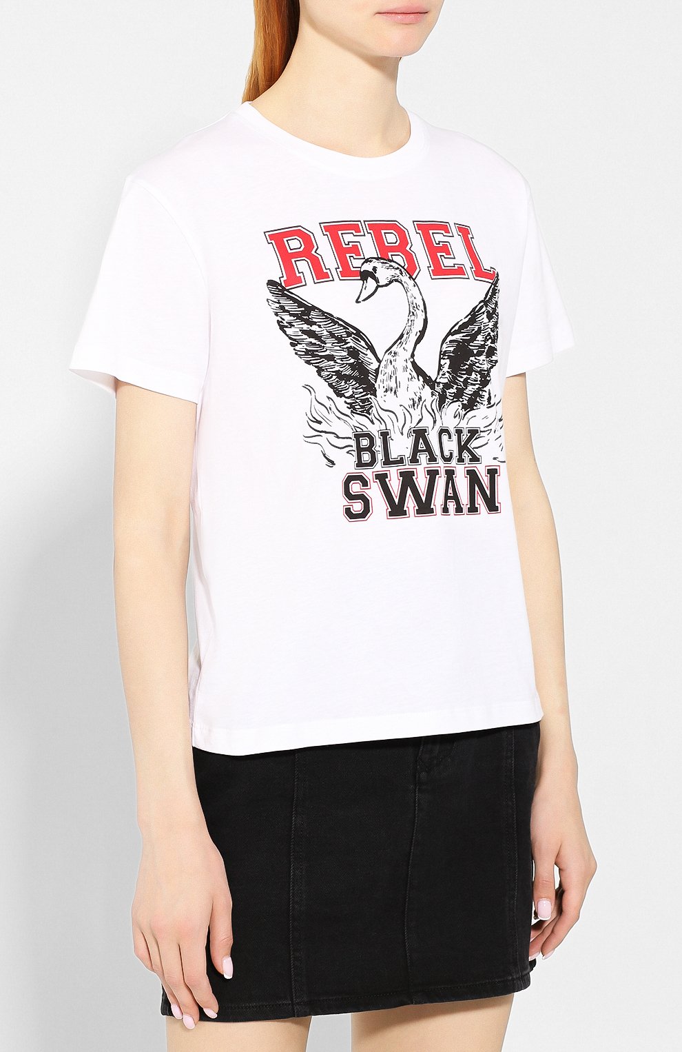 Хлопковая футболка REDVALENTINO белого цвета по цене 10750 руб., арт. SR3MG01R/4EY, фото 3 Хлопковая футболка REDVALENTINO, арт. SR3MG01R/4EY, фото 3