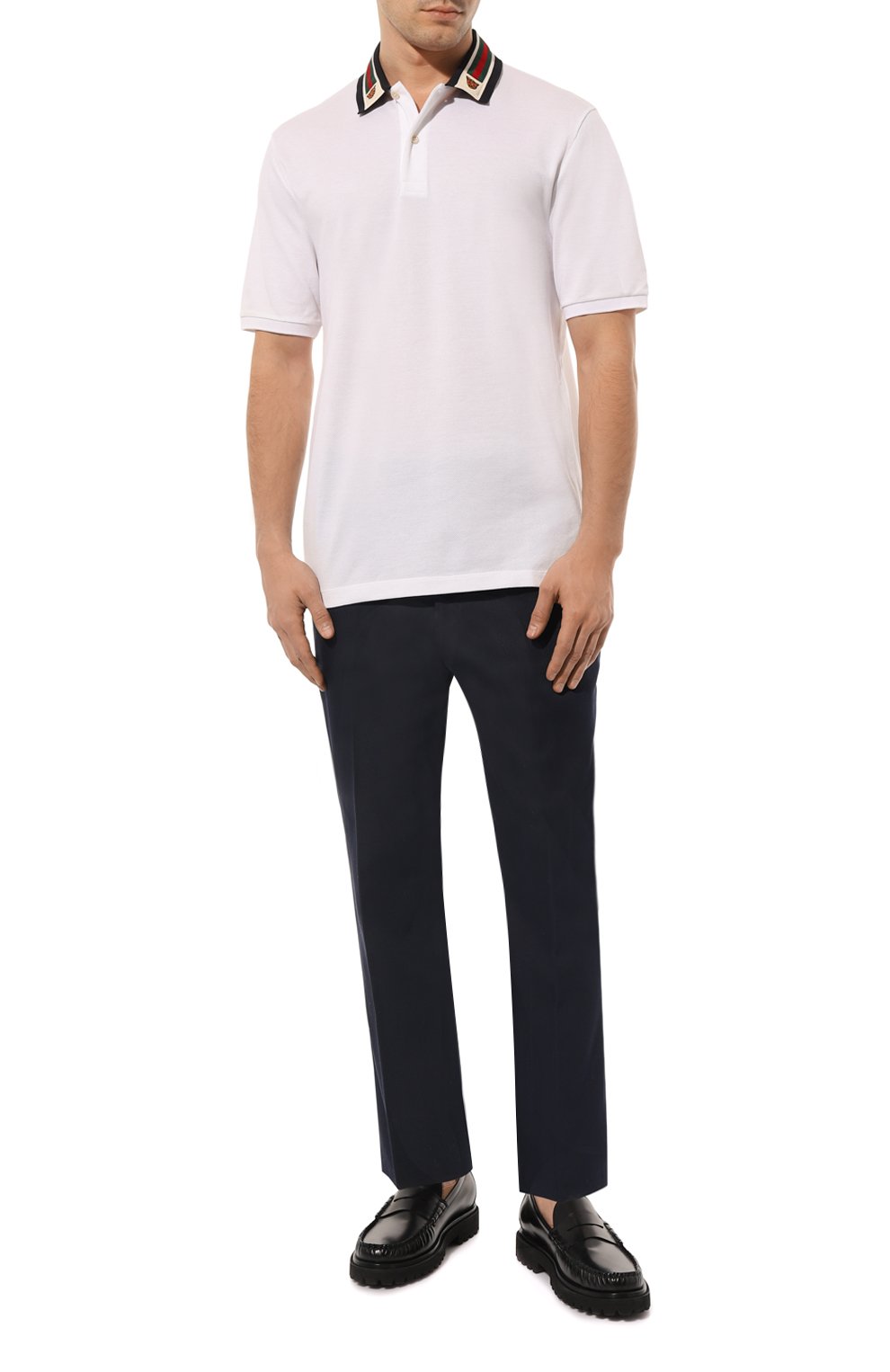 Хлопковое поло GUCCI, арт. 545714 XJAGU, фото 2