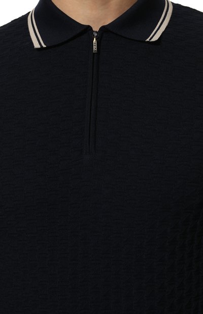 Поло из хлопка и шелка ZILLI, арт. MBX-PZ002-DIAM1/MC01, фото 5