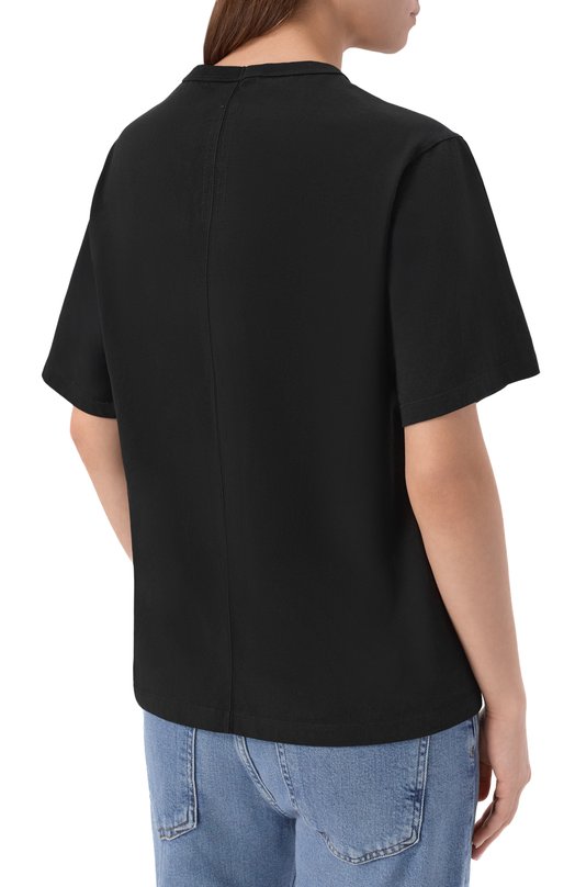 Хлопковая футболка Rick Owens RP01F6200/JA Чёрный  RP01F6200/JA Фото 4