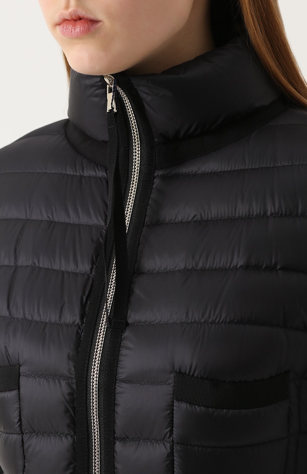 Стеганый пуховик на молнии с накладными карманами MONCLER, арт. C1-093-49853-94-53048, фото 5