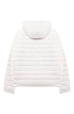 Детского пуховая куртка MONCLER белого цвета, арт. G1-954-1A138-20-53333/12-14A | Фото 2 (Материал подклада: Синтетический материал; Материал внешний: Синтетический материал; Материа�л утеплителя: Пух и перо; Рукава: Длинные; Мальчики Кросс-КТ: Пуховик-верхняя одежда; Кросс-КТ: Зима; Региональные ограничения белый список (Axapta Mercury): RU; Драгоценные камни: Проставлено; Нос: Не проставлено; Материал сплава: Проставлено; Ростовка одежда: 16 лет | 164 см)