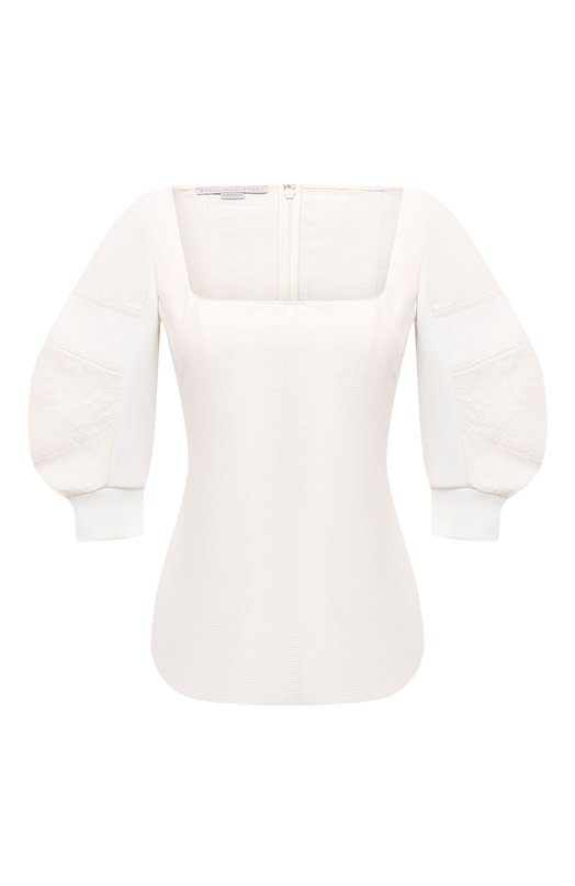 

Топ из хлопка и льна Stella McCartney, Белый