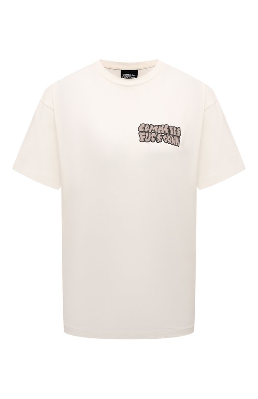 Хлопковая футболка Comme des Fuckdown CFABW01083 Белый CFABW01083