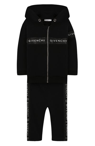 Комплект из кардигана и брюк GIVENCHY черного цвета по цене 42450 руб., арт. H08020, фото 1 Комплект из кардигана и брюк GIVENCHY, арт. H08020, фото 1