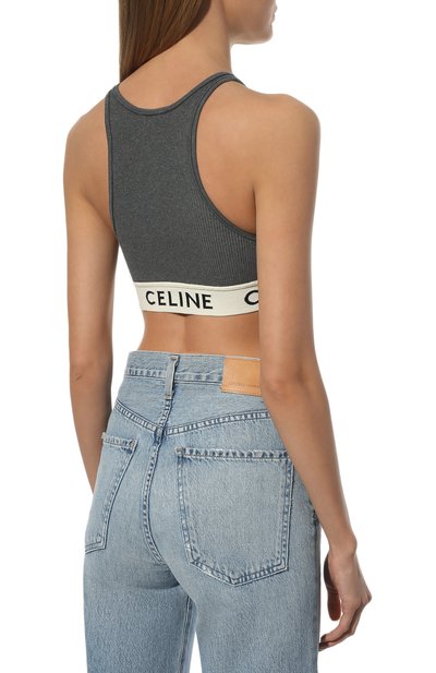 Хлопковый топ CELINE, арт. 2A68L372N, фото 4