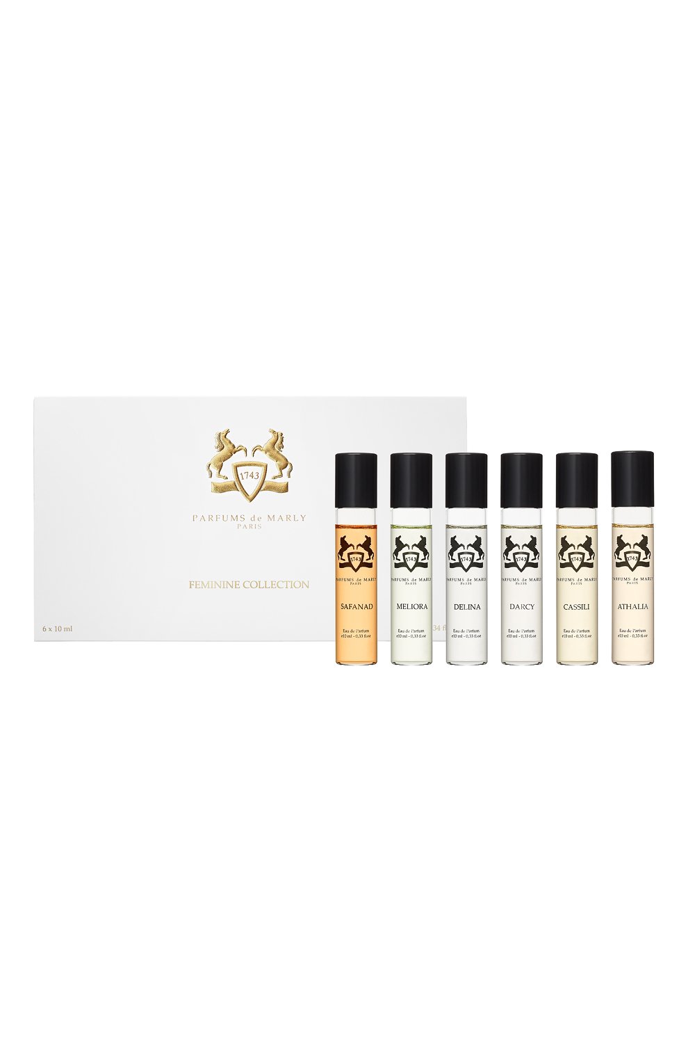 Набор для путешествий (6x10ml) PARFUMS DE MARLY бесцветного цвета по цене 15000 руб., арт. 3700578599711, фото 1 Набор для путешествий (6x10ml) PARFUMS DE MARLY, арт. 3700578599711, фото 1