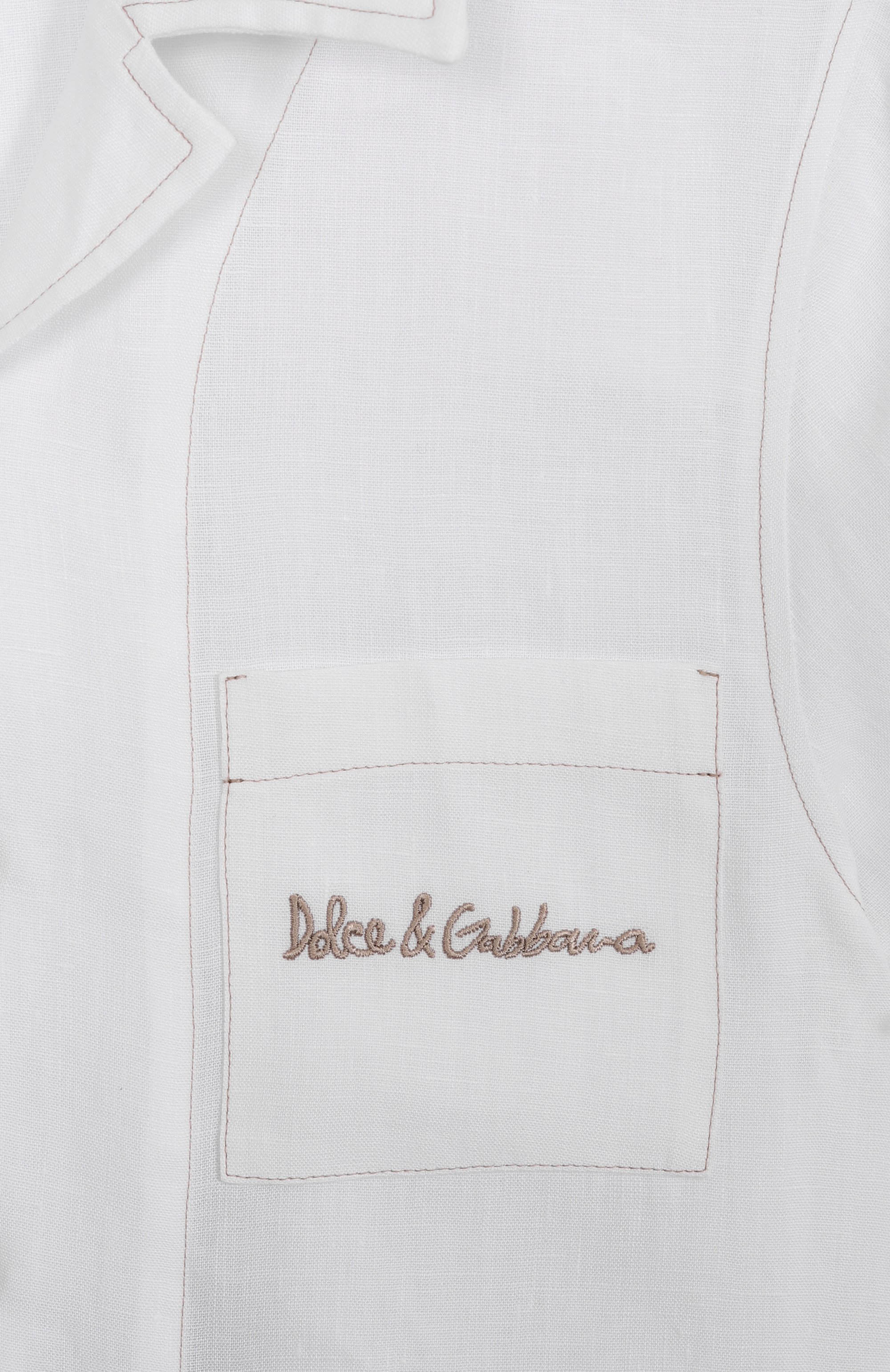 Льняная рубашка DOLCE & GABBANA, арт. L44S24/FU4LH/8-14, фото 3