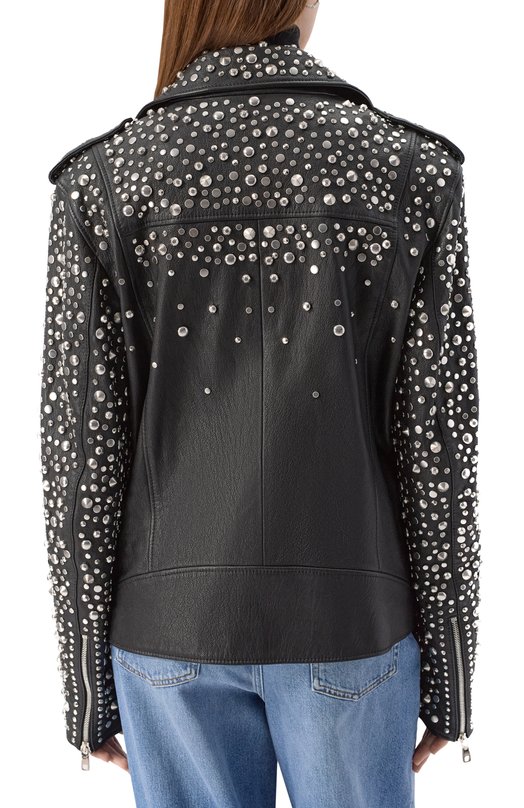 Кожаная куртка Dolce & Gabbana F9N00L/HULEQ Чёрный  F9N00L/HULEQ Фото 4