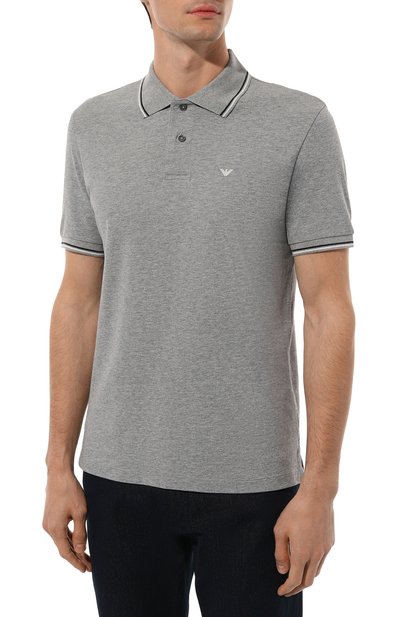 Хлопковое поло EMPORIO ARMANI, арт. 8N1FB3/1JPTZ, фото 3