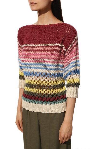 Хлопковый свитер REDVALENTINO разноцветного цвета по цене 55150 руб., арт. XR0KC14I/6GC, фото 3 Хлопковый свитер REDVALENTINO, арт. XR0KC14I/6GC, фото 3