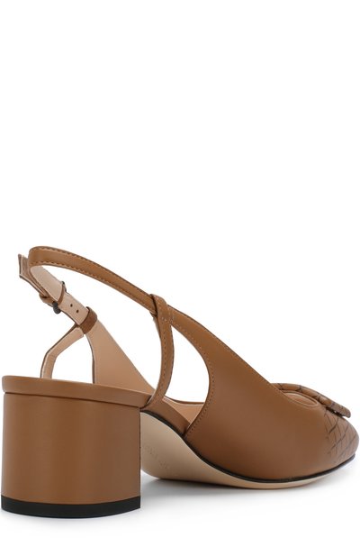 Кожаные туфли с плетением intrecciato BOTTEGA VENETA, арт. 496166/V0050, фото 4