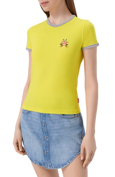 Хлопковая футболка DIESEL, арт. A21918/0QHHA, фото 3