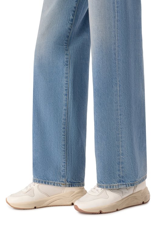 Комбинированные кроссовки Running Sole Golden Goose Deluxe Brand GWF00126.F003928 Белый  GWF00126.F003928 Фото 2