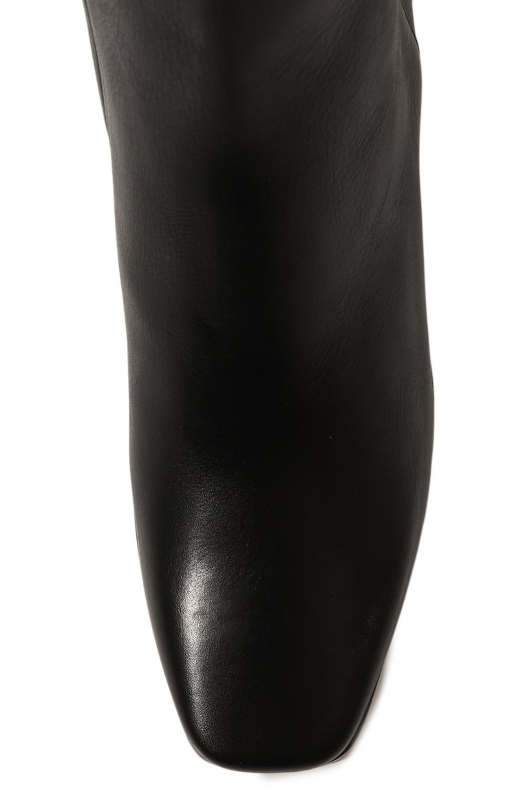 Женские кожаные ботильоны loren ab 85 JIMMY CHOO черного цвета, арт. L0REN AB 85/LTC | Фото 6 (Подошва: Плоская; Материал внутренний: Натуральная кожа; Каблук высота: Высокий; Драгоценные камни: Проставлено; Материал сплава: Проставлено; Материал утеплителя: Без утеплителя; Каблук тип: Устойчивый; Материал внешний: Натуральная кожа)